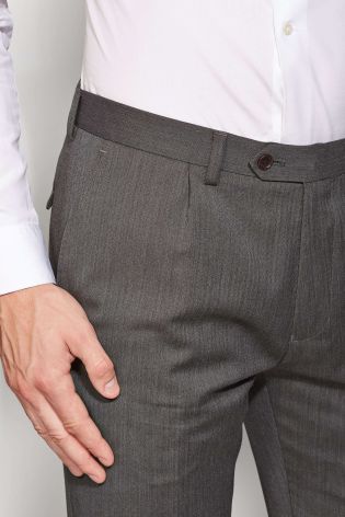 Single Pleat Regular Fit Trousers